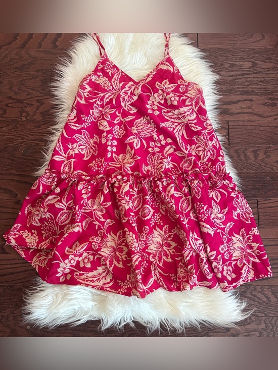 SHEIN Dresses & Skirts - SHEIN Pink Floral Tiered Spaghetti Strap Dress